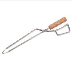 Pinces  bches pinces  chemine en acier inoxydable avec manche en bois de htre accessoires pince ...