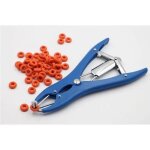 Pince de castration �lastique en acier inoxydable pour bovins, porcs et moutons, avec 100 anneaux en ...