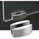 La pince de charnire de pivot de porte fixe la fixation de bute de porte de verre coulissante sans ...