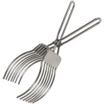 Pince � d�couper le r�ti de b?uf en acier inoxydable, la viande, le pain, l'oignon