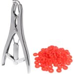 Pince d'expansion d'applicateur d'anneau de avec 100 anneaux en caoutchouc castration pince de castration ...