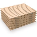 Pinces  linge en bois, lot de 100, naturel. parfaites pour tendoirs et usage domestique, rsistantes ...