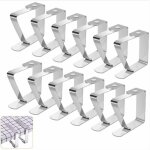 Pince nappe inoxydable, 12 pièces pinces pour nappe de table, pince nappe clip exterieur ajustable, attache ... Pince nappe inoxydable, 12 pièces pinces pour nappe de table, pince nappe clip exterieur ajustable, attache ...
