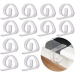 Pinces � nappe en plastique indestructibles, pinces de table �paisses, support de nappe transparent pour ...