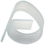 Pinces � nappe en plastique transparent givr� - lot de 4