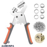 Pinces  oeillets, kit professionnel de perage  oeillets, 100 pices (diamtre intrieur 10. 5 mm) pinces ...