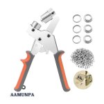 Pinces  oeillets, kit professionnel de perage  oeillets, 100 pices (diamtre intrieur 10. 5 mm) pinces ...