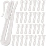 Pince pour rideaux 50 pcs rideaux crochets rglable rideau  clipser pour rideaux accessoires (7 cm) ...