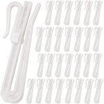 Pince pour rideaux 50 pcs rideaux crochets r�glable rideau � clipser pour rideaux accessoires (7 cm) ...