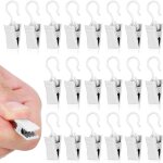 Pinces � rideaux, 50 pi�ces pince rideau en m�tal avec clips � rideaux avec crochet pinces robuste pince ...