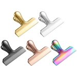 Pince sachet alimentaire, 5pcs pince cuisine inox, pince fermeture sachet alimentaire pour le rangement ...