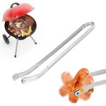 Pince � saucisse bbq, 38cm pince a barbecue a roulette, pince � retourner les saucisse bbq pour cuisiner ...