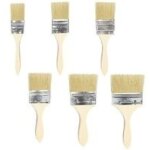 Pinceau de peinture 6 pi�ces pinceaux peinture pinceau vernis bois avec manche en bois pinceaux � poils ...