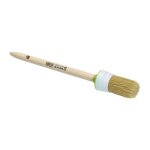 Pinceau rond taille 12 longueur de poils 50 mm 60 mm soies mlanges claires manche bois brut