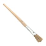 Pinceau à vernir long. 210 mm largeur 18 mm hauteur 5 mm taille 3 soie claire fer blanc manche en bois ... Pinceau à vernir long. 210 mm largeur 18 mm hauteur 5 mm taille 3 soie claire fer blanc manche en bois ...