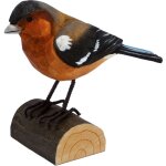 Pinson des arbres sur bchette de bois