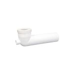 Pipe coude 90 longue de 40 cm mle femelle 100 avec sortie 40 - first plast
