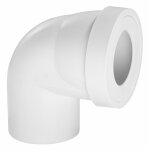 Pipe rigide courte coudee male d100mm