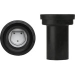 Pipe wc en pe droit + barrage anti - rats, montage encastr� dn110