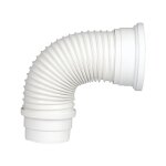Wirquin - pipe wc soupless flexible, longue ajustement 355  575 mm,  coller pour vacuation toilette ...