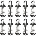 Jalleria - piquets d'ancrage de terrasse, 10 pices en alliage d'aluminium coupe - vent avec boucle  ...