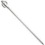 Piquet d'attache pour chien en acier inoxydable pivotant  360  trs rsistant - piquet d'ancrage au ...