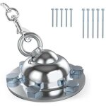 Piquet pour chien robuste rotatif � 360�, support de piquet de sol attach� � une cha�ne d'ancre