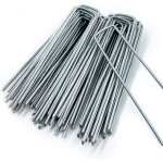 Piquets de fixation en acier galvanisé (50 pièces) - agrafes de fixation solides pour toile de paillage, ... Piquets de fixation en acier galvanisé (50 pièces) - agrafes de fixation solides pour toile de paillage, ...