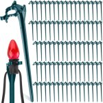 [jamais utilis�] piquets pour guirlandes lumineuses de no�l 7, 5 pouces, universels, pour jardin, ext�rieur, ...