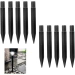 Piquet de terre, piquet de terre renforc, lampes torches solaires, piquets de jardin, piquets de lumire ...