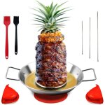 Piqueuse al pastor pour grill: stand vertical en acier inoxydable, spit stand br�silien avec 3 �pics ...