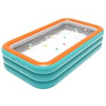 Piscine adulte, piscine gonflable carr�, pataugeoire piscine adulte, ext�rieur �t� pataugeoire pour famille ...