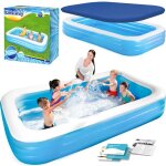 Piscine familiale gonflable 305 x 183 x 56 cm 2 en 1 bestway 54009