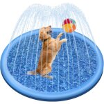Piscine gonflable pour chiens - 100 cm - pliable - �pais - tapis de jeu pour l'�t�, le jardin, la plage, ...