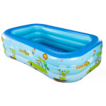 Piscine gonflable, piscine gonflable rectangulaire pour enfants, adultes, famille, piscine pour enfants ...
