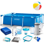 Piscine de jardin tubulaire 220 x 150 x 60 cm 15 en 1 intex 28270