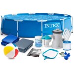 Piscine de jardin tubulaire 305 x 76 cm 15 en 1 intex 28202