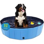 Piscine pliable surdimensionn�e en plastique dur portable pour chiens, chats et enfants, animaux domestiques, ...