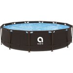 Piscine ronde en acier super rattan avenli 366 x 100 cm