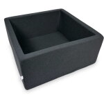 Piscine s�che 90x90x40cm graphite sans balles