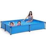 Piscine hors - sol rectangulaire pour enfants 3 ans + avec cadre mtallique, parois en pvc, pliable et ...