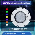 Snq - piscine sous - marine spot 45w 450led rgb encastré piscine lumière éclairage, Snq - piscine sous - marine spot 45w 450led rgb encastré piscine lumière éclairage,