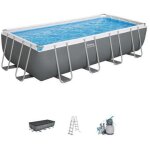 Piscine tubulaire rectangulaire bestway steel pro max 549 x 274 x 122 cm - 14 812 l - filtre � sable ...
