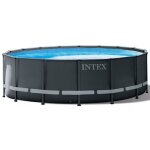 Piscine tubulaire ultra frame xtr - ronde - � 4, 88 m x 1, 22 m de intex