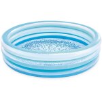 Intex - piscine gonflable blue biss, 147 x 33 cm, 330 l, design avec sol imprim, trois anneaux bleus ...