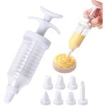 Pistolet � d�corer les g�teaux, kit de gla�age pour cupcakes, kit de d�coration de g�teaux avec 8 douilles, ...