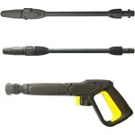 Pistolet � eau haute pression avec lance � jet variable et lance rotative, pistolet nettoyeur haute pression ...