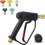 Pistolet de lavage haute pression 4000 psi avec 5 embouts de buse d'eau, pistolet de nettoyage de pistolet ... Pistolet de lavage haute pression 4000 psi avec 5 embouts de buse d'eau, pistolet de nettoyage de pistolet ...