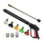 Pistolet de lavage haute pression, lance, kit de buses, kit d'embouts 4000psi m22 accessoire pour nettoyeur ...