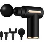 Pistolet de massage musculaire pro - 4 embouts & 6 vitesses, appareil de massage pour dos, nuque et muscles, ...